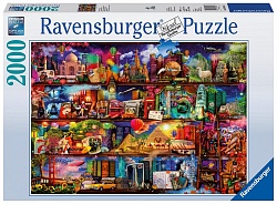 Пазл - Книжный мир, 2000 деталей (Ravensburger, 16685) - миниатюра